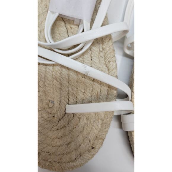 ASOS DESIGN Jamila Toe Loop Espadrille in White Size8 - Picture 4 of 9